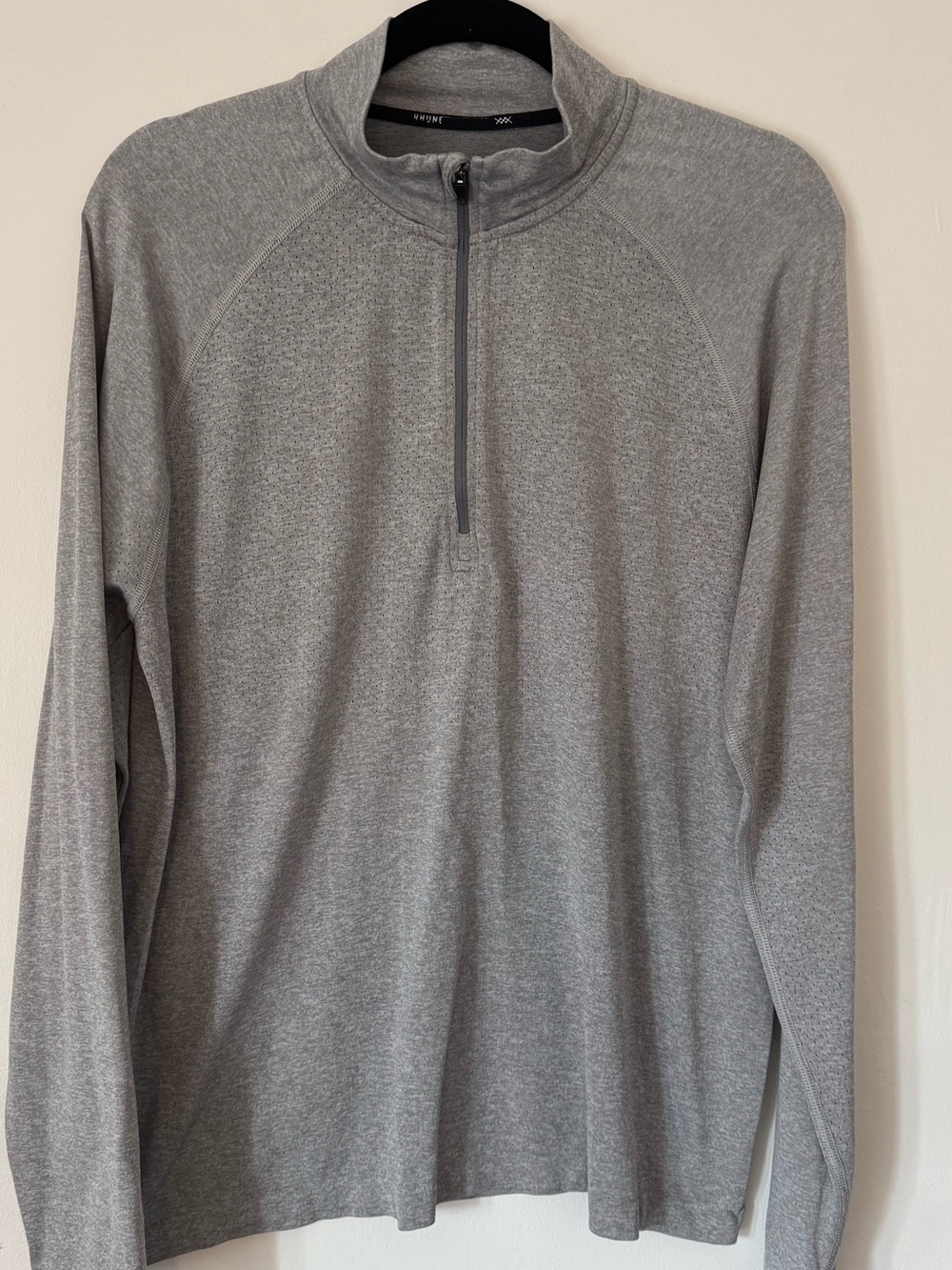 Rhone Versatility Seamless Quarter Zip Gray Men’s Medium
